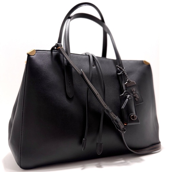 Coach 1941 Cooper Carryall Black Glovetanned Leather Satchel Top Handle - Picture 5 of 16